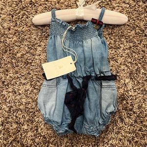 Gucci baby romper 3/6 mos
